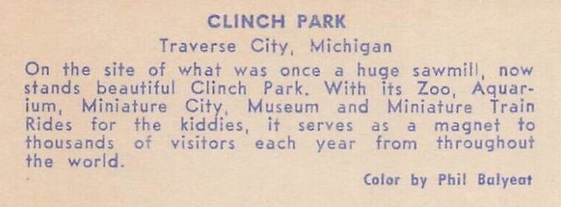 Miniature City at Clinch Park - Vintage Postcard